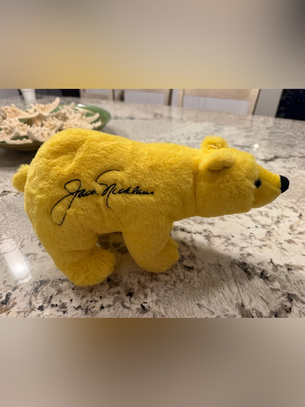 Daphne Golden Bear Yellow Jack Nicklaus Golf Plush Animal